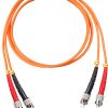 ST-ST Multimode, Duplex, 62.5/125, 3.0mm DIA, 1 Meter, UL, RoHS