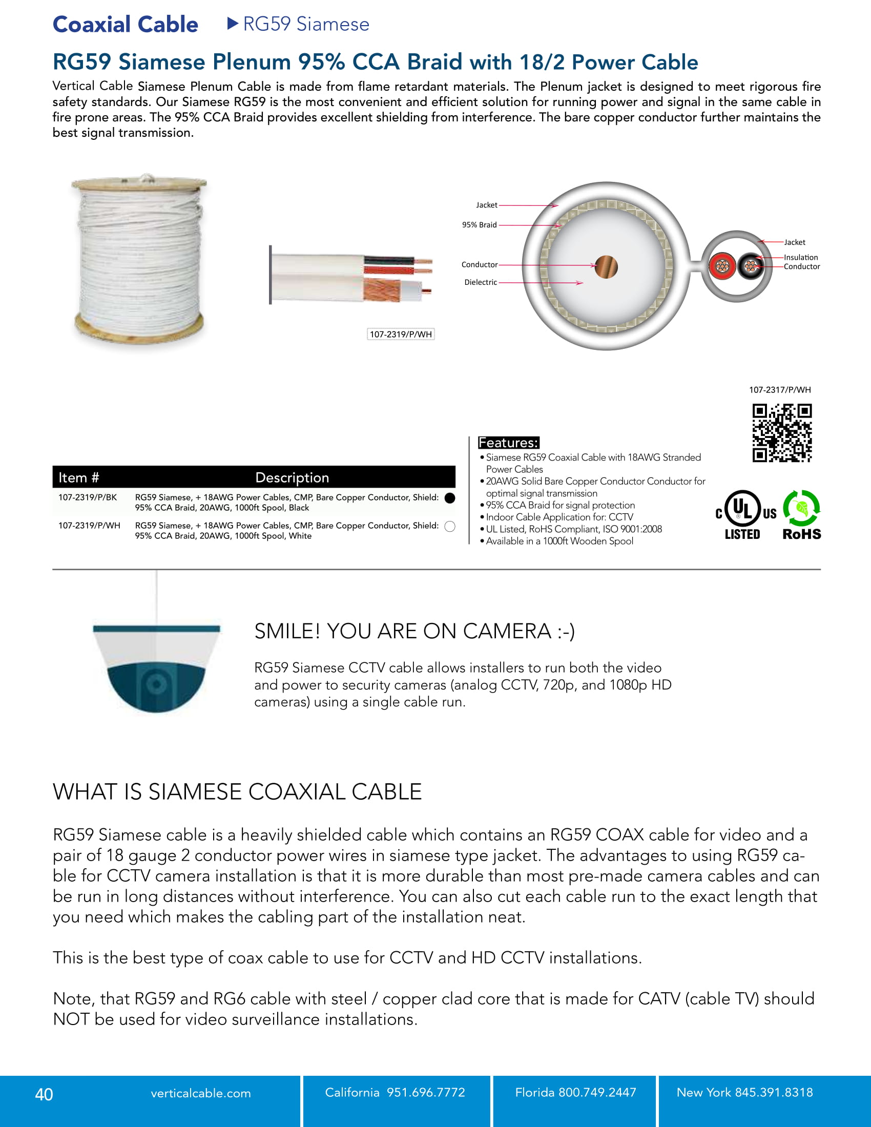 Catalog Cable Vertical Cable U.S. Manufacturer of Low Voltage Cable