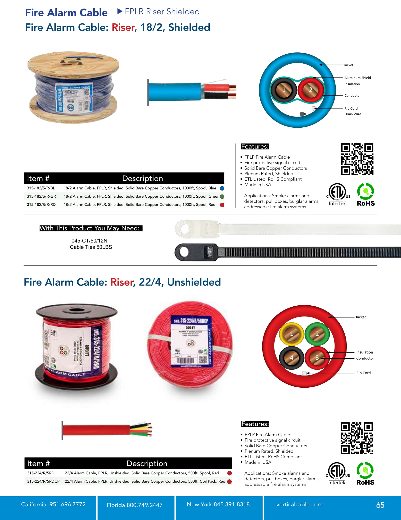 Catalog - Cable - Vertical Cable | U.S. Manufacturer of Low Voltage Cable
