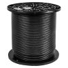 176-Series - CAT6A UTP CMP Plenum-Rated Cable by Vertical Cable - Made in the USA - spool black color