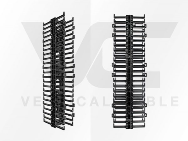 45U Vertical Cable Manager – Double Sided