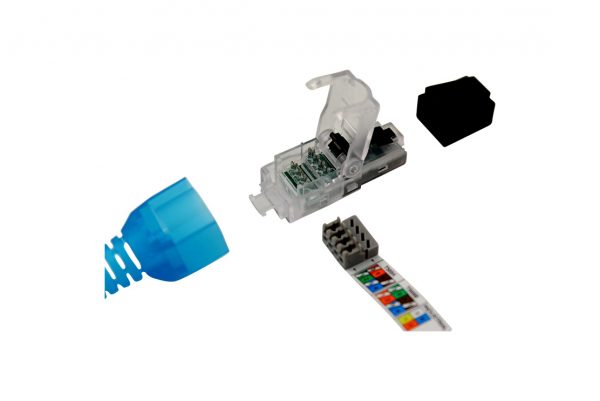 Modular Plug, 8P8C, CAT6A, STP, Ruggedized, Field-Terminatable, Pack of 10