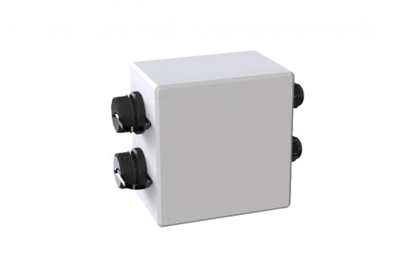 Surface-Mount Box, 2-Port, 2-Left-In/2-Right-Out, Blank, IP66/67