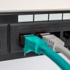 CAT6A 25ft Green, Shielded Patch Cord, Boot & Protector, Stranded, 26 AWG 4 Pair, S/STP, ETL.