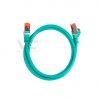 CAT6A 0.5ft Green, Shielded Patch Cord, Boot & Protector, Stranded, 26 AWG 4 Pair, S/STP, ETL.