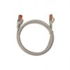 CAT6A 0.5ft Gray, Shielded Patch Cord, Boot & Protector, Stranded, 26 AWG 4 Pair, S/STP, ETL.