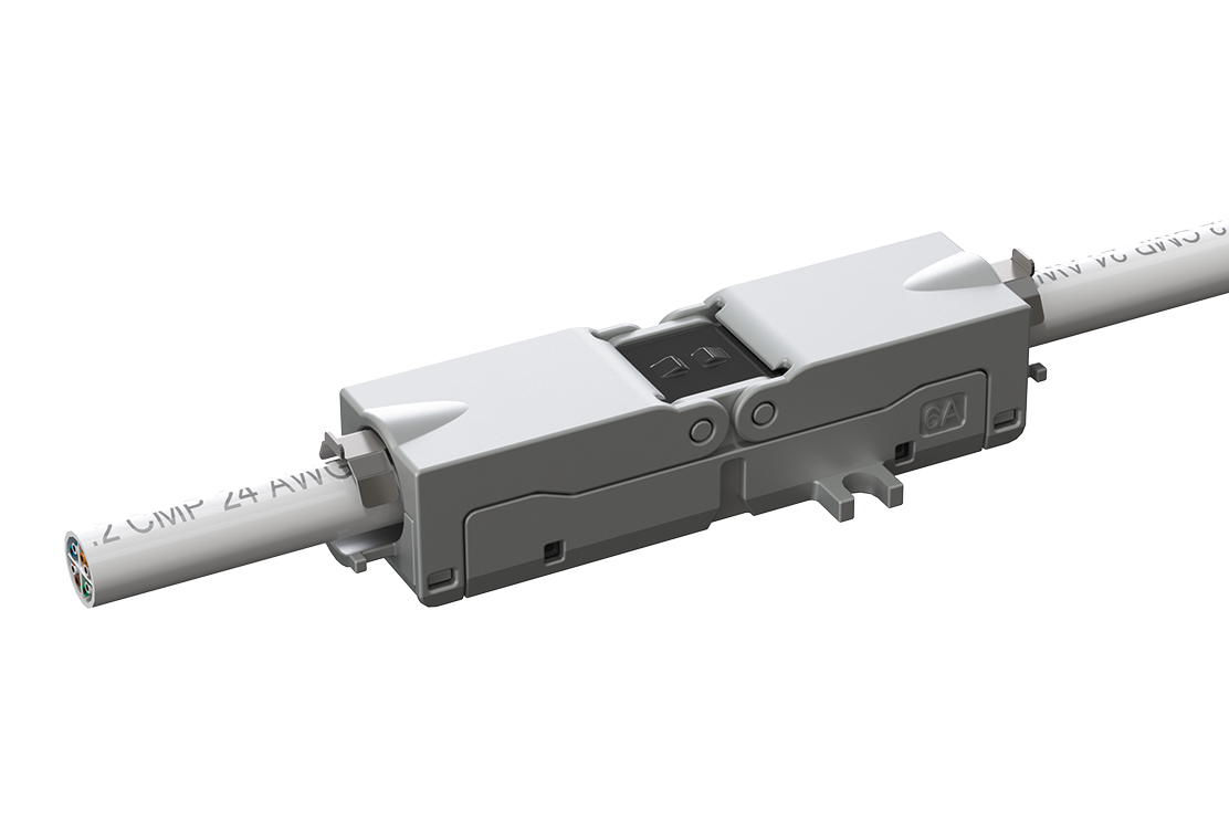 250-ICP20-C1A2-Coupler Module, IDC-to-IDC Splice, Compact, CAT6A STP, Panel Mounting, IP20