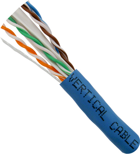 065-700 Series - CAT6A UTP CMP (Plenum-Rated) 23 AWG Solid Bare Copper- Blue
