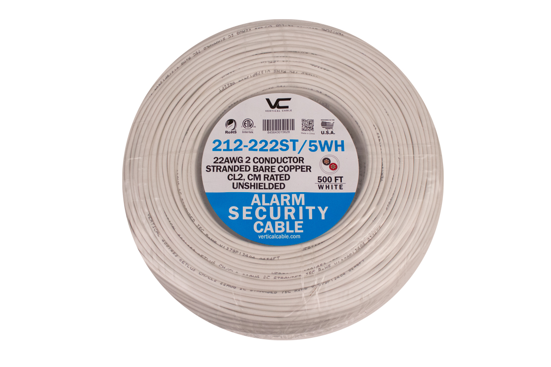 212-222ST_5WH-Alarm-Security Cable-Stranded- Unshielded by Vertical Cable