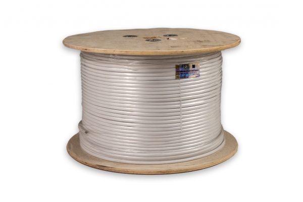 Alarm-Security Cable White Cable Spool by Vertical Cable